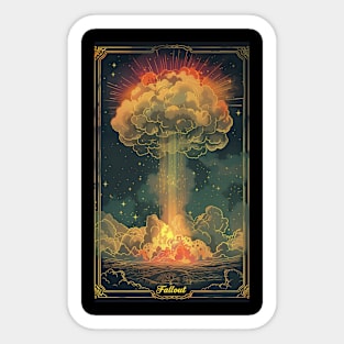 Tarot Card Post Apocalyptic Sticker